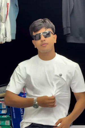 Men’s Short-Sleeved Crew Neck T-Shirt Plus Size