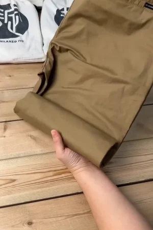 Men’s Slim Fit Formal Pants, Classic Flat Front, Professional Wear ✨
